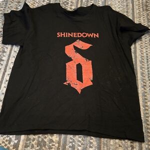Gildan Featuring Shinedown On Front Black Orange Mens Size XL Nwot